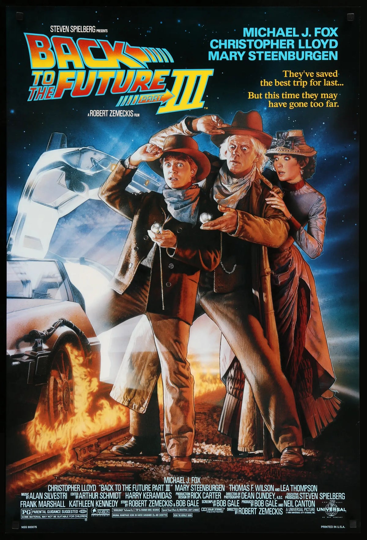 Back to the Future Part 3 (1990) original movie poster for sale at Original Film Art - Vintage Movie Posters