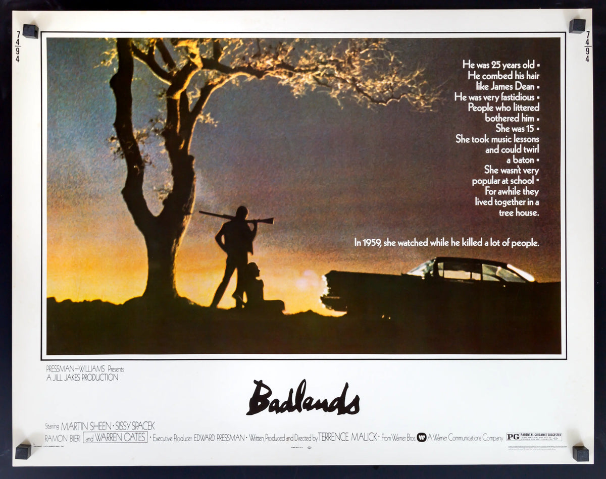 Badlands (1973) original movie poster for sale at Original Film Art - Vintage Movie Posters