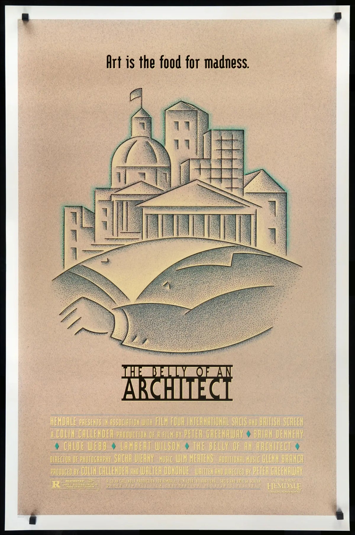 Belly of an Architect (1987) original movie poster for sale at Original Film Art - Vintage Movie Posters