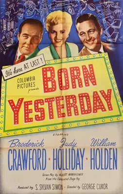 Born Yesterday (1951) original movie poster for sale at Original Film Art - Vintage Movie Posters