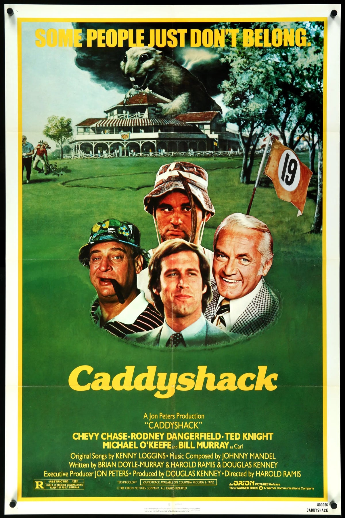 Caddyshack (1980) original movie poster for sale at Original Film Art - Vintage Movie Posters