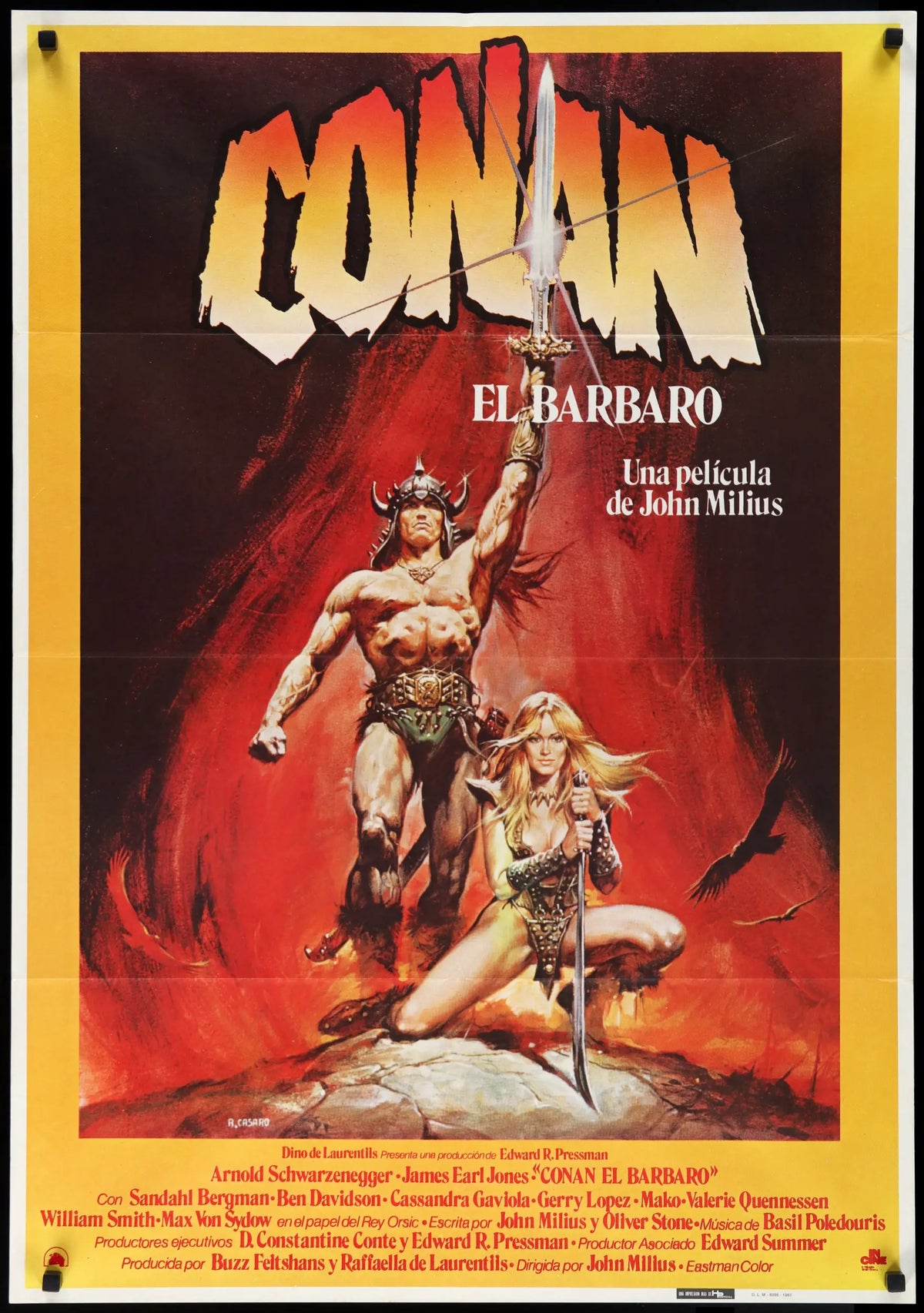 Conan the Barbarian (1982) original movie poster for sale at Original Film Art - Vintage Movie Posters