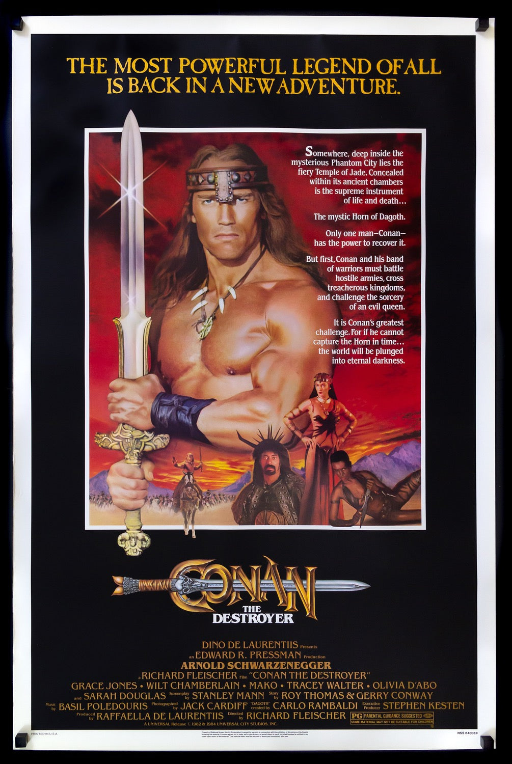 Conan the Destroyer (1984) original movie poster for sale at Original Film Art - Vintage Movie Posters