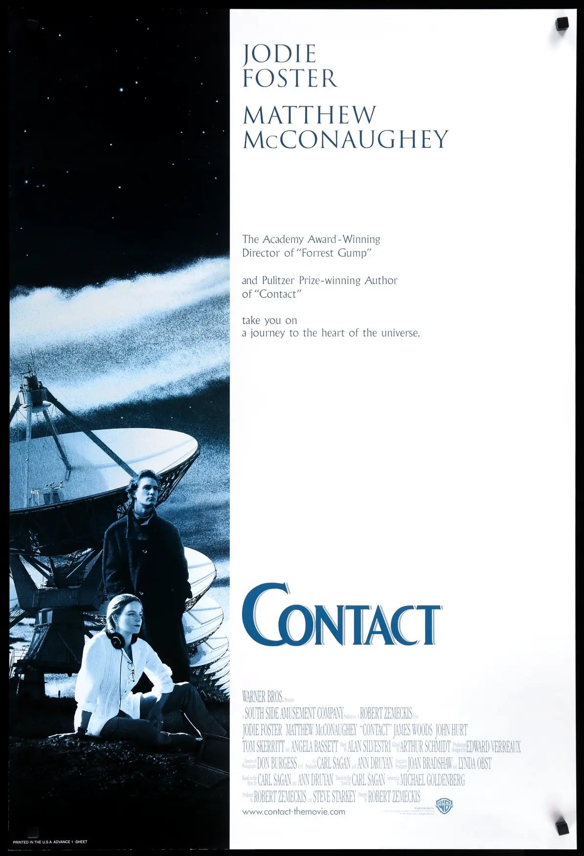 Contact (1997) original movie poster for sale at Original Film Art - Vintage Movie Posters