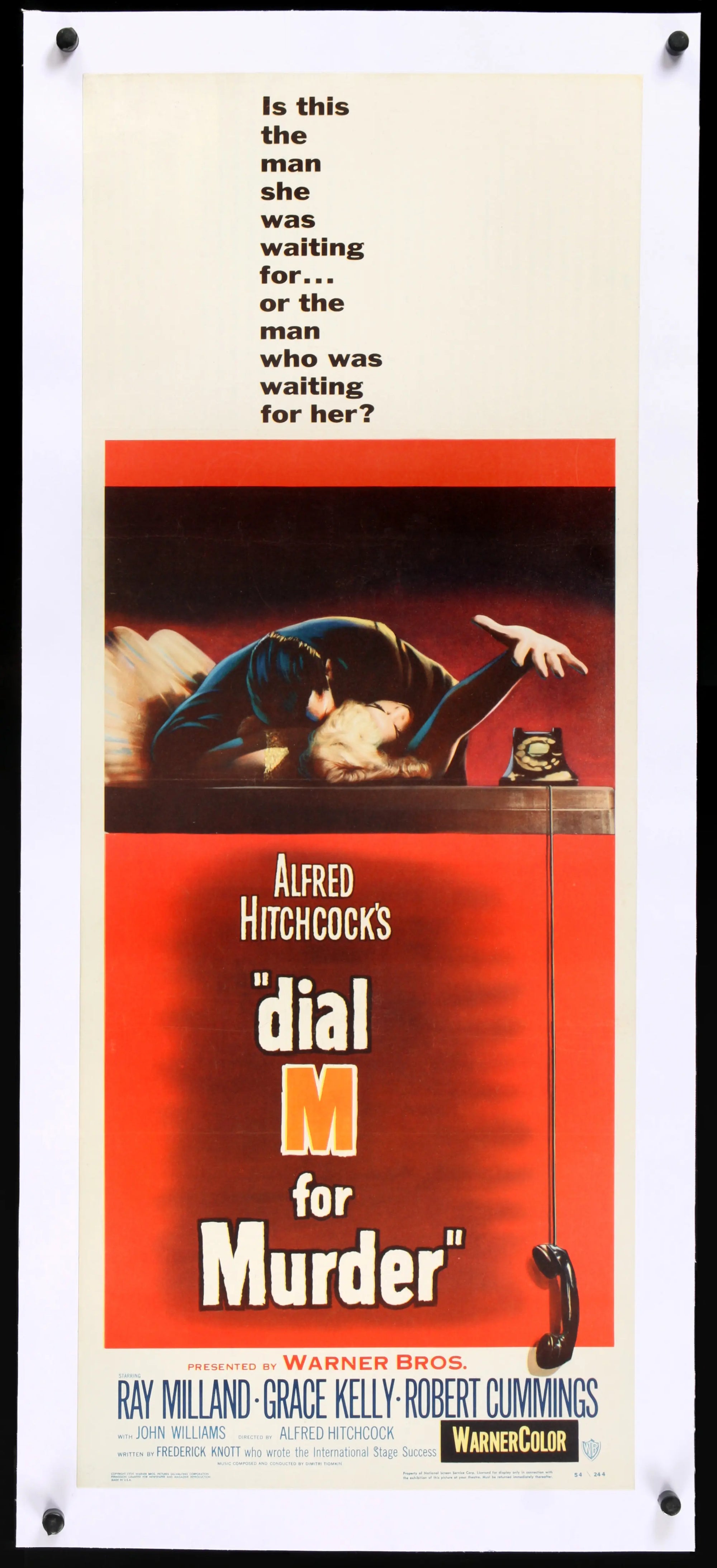 Dial M for Murder (1954) original movie poster for sale at Original Film Art