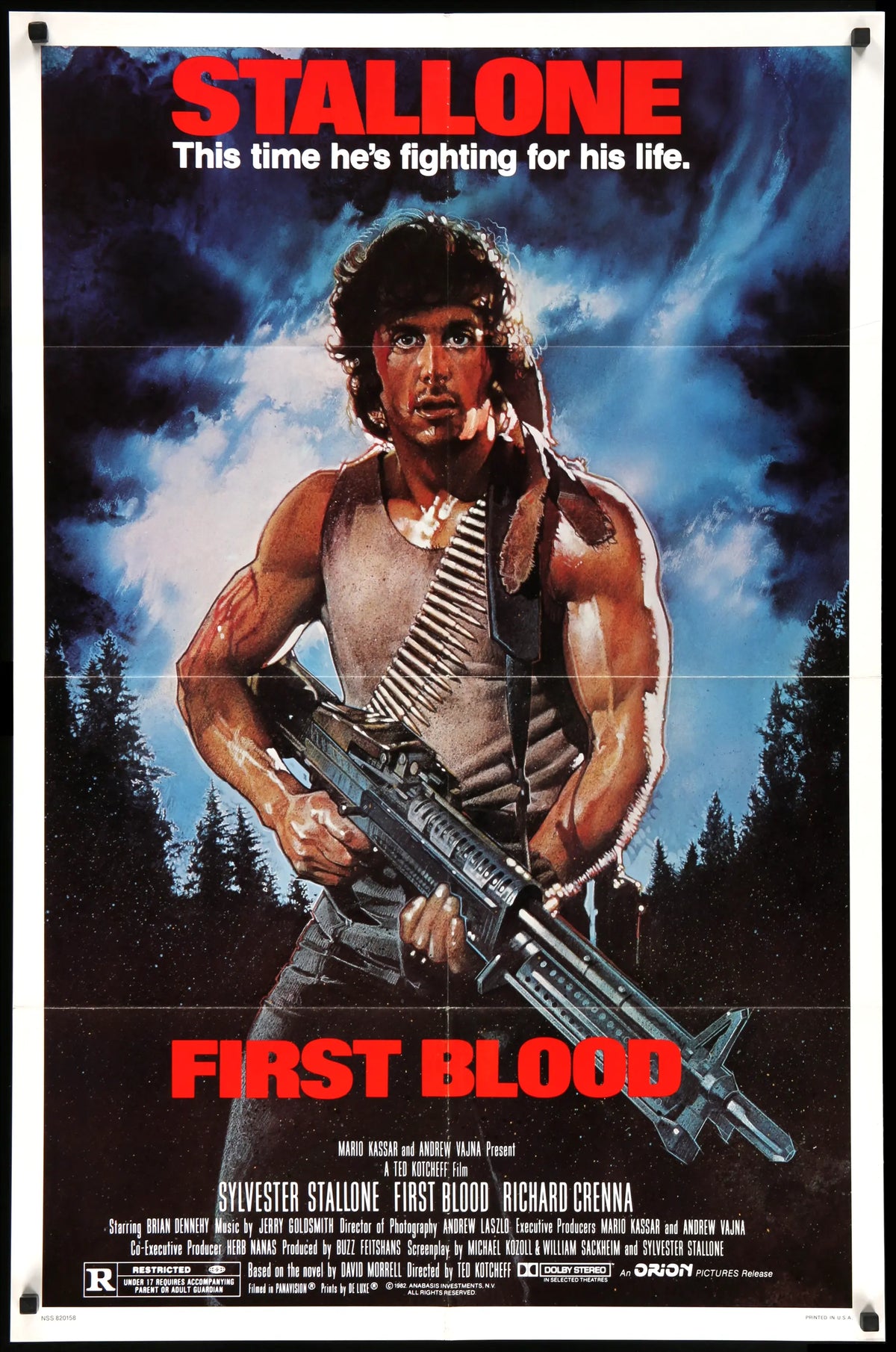 First Blood (1982) original movie poster for sale at Original Film Art - Vintage Movie Posters