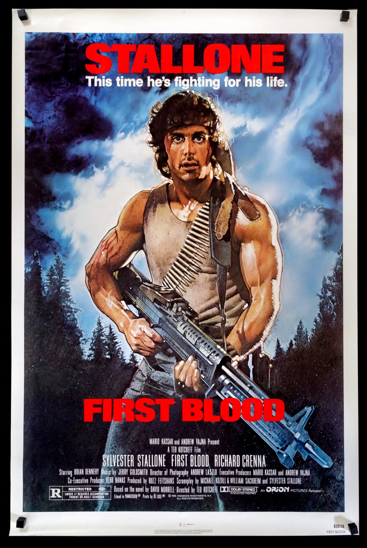 First Blood (1982) original movie poster for sale at Original Film Art