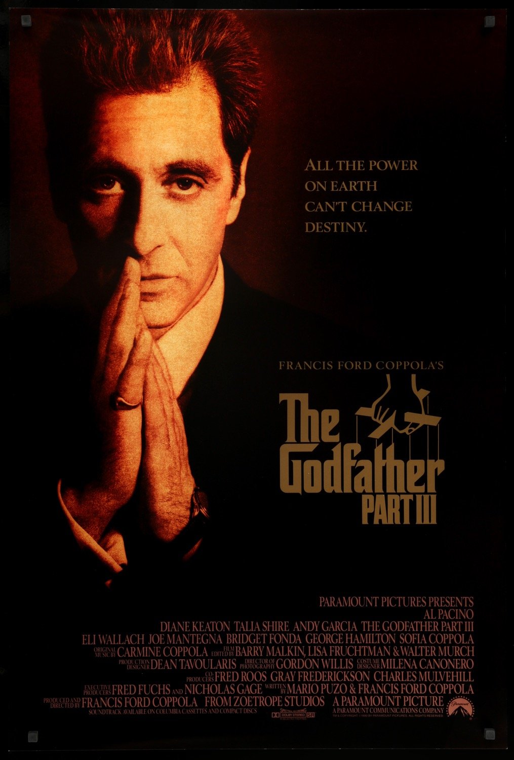 Godfather: Part III (1990) original movie poster for sale at Original Film Art - Vintage Movie Posters