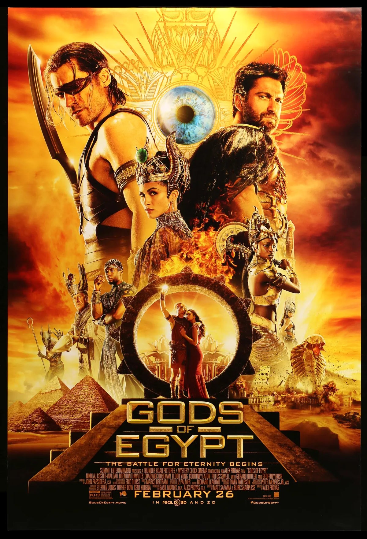 Gods of Egypt (2016) original movie poster for sale at Original Film Art