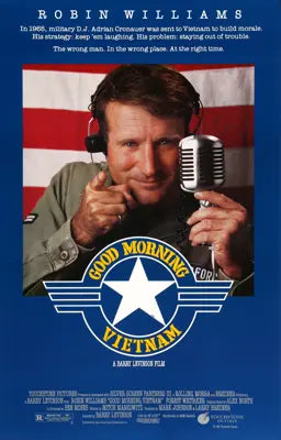 Good Morning, Vietnam (1987) original movie poster for sale at Original Film Art - Vintage Movie Posters