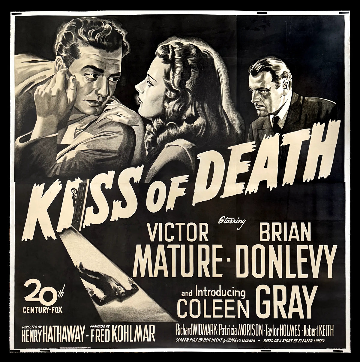 Kiss of Death (1947) original movie poster for sale at Original Film Art - Vintage Movie Posters