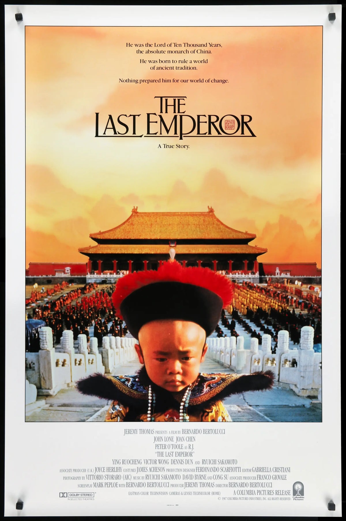 Last Emperor (1987) original movie poster for sale at Original Film Art
