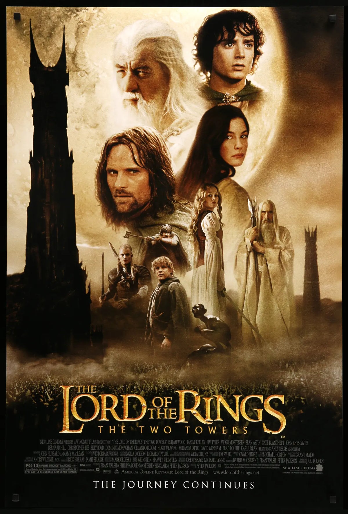 Lord of the Rings: The Two Towers (2002) original movie poster for sale at Original Film Art