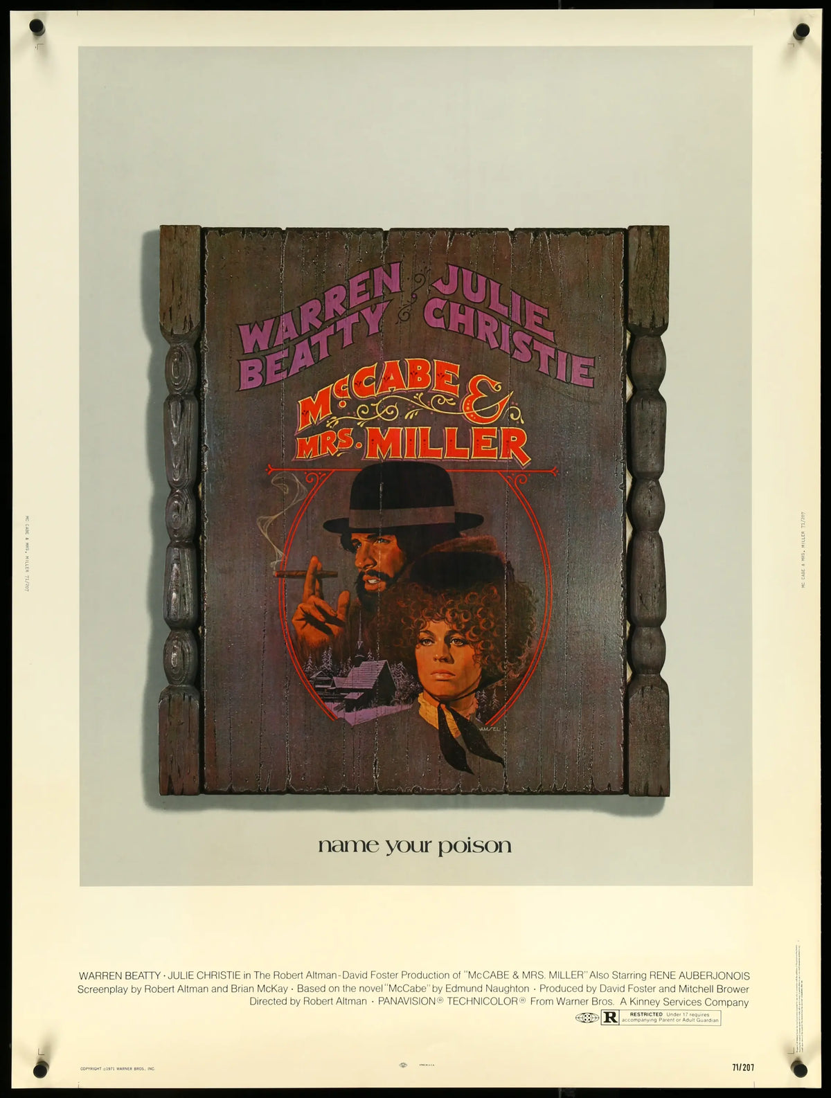 McCabe &amp; Mrs. Miller (1971) original movie poster for sale at Original Film Art - Vintage Movie Posters