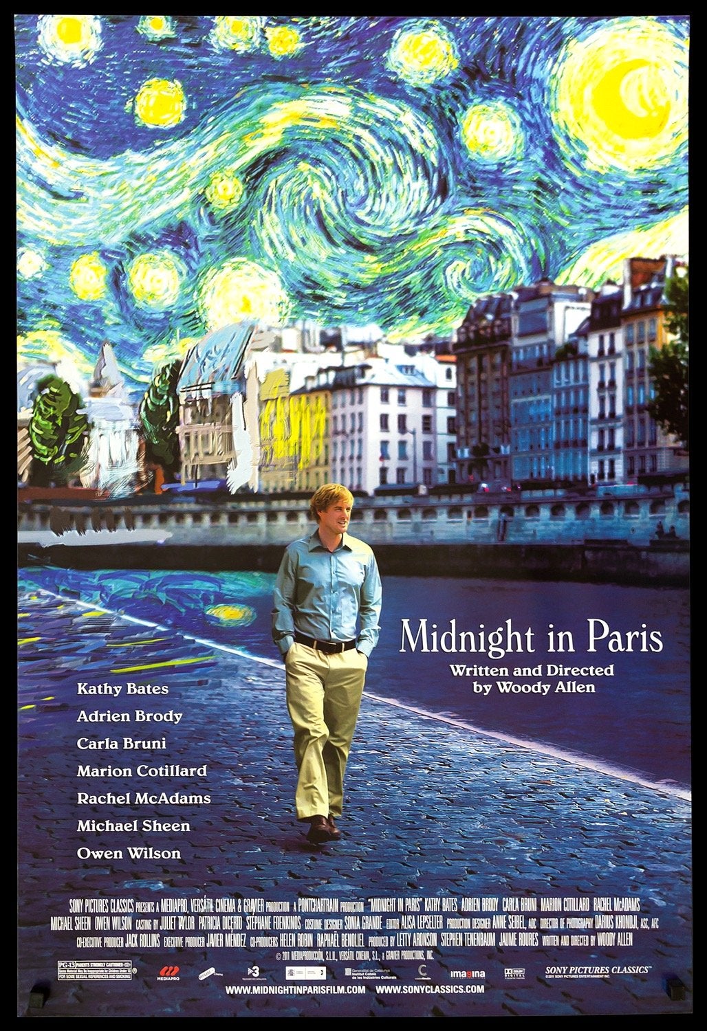 Midnight in Paris (2011) original movie poster for sale at Original Film Art