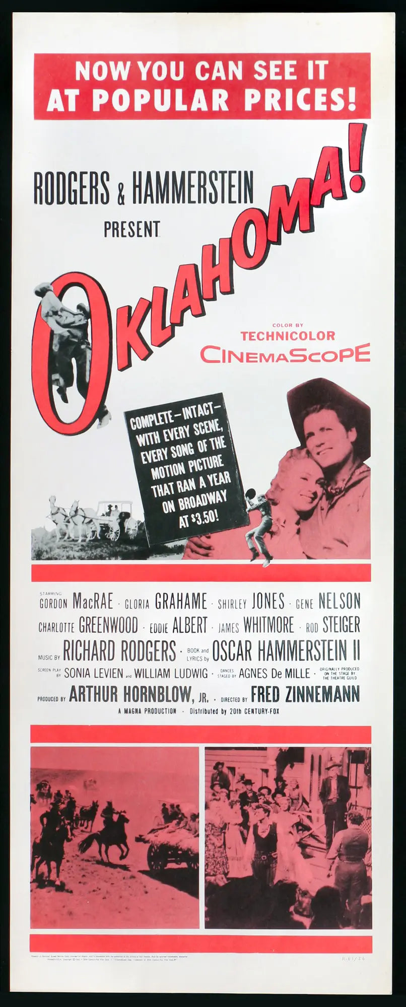 Oklahoma! (1955) original movie poster for sale at Original Film Art