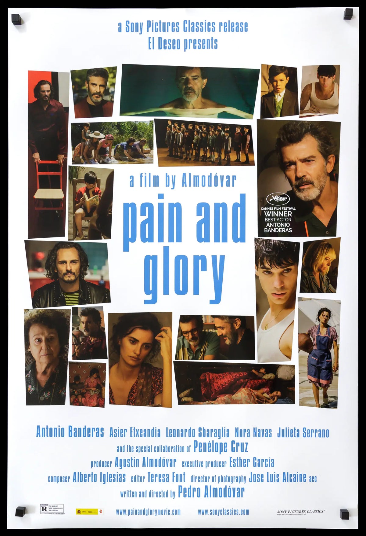 Pain and Glory (2019) original movie poster for sale at Original Film Art - Vintage Movie Posters