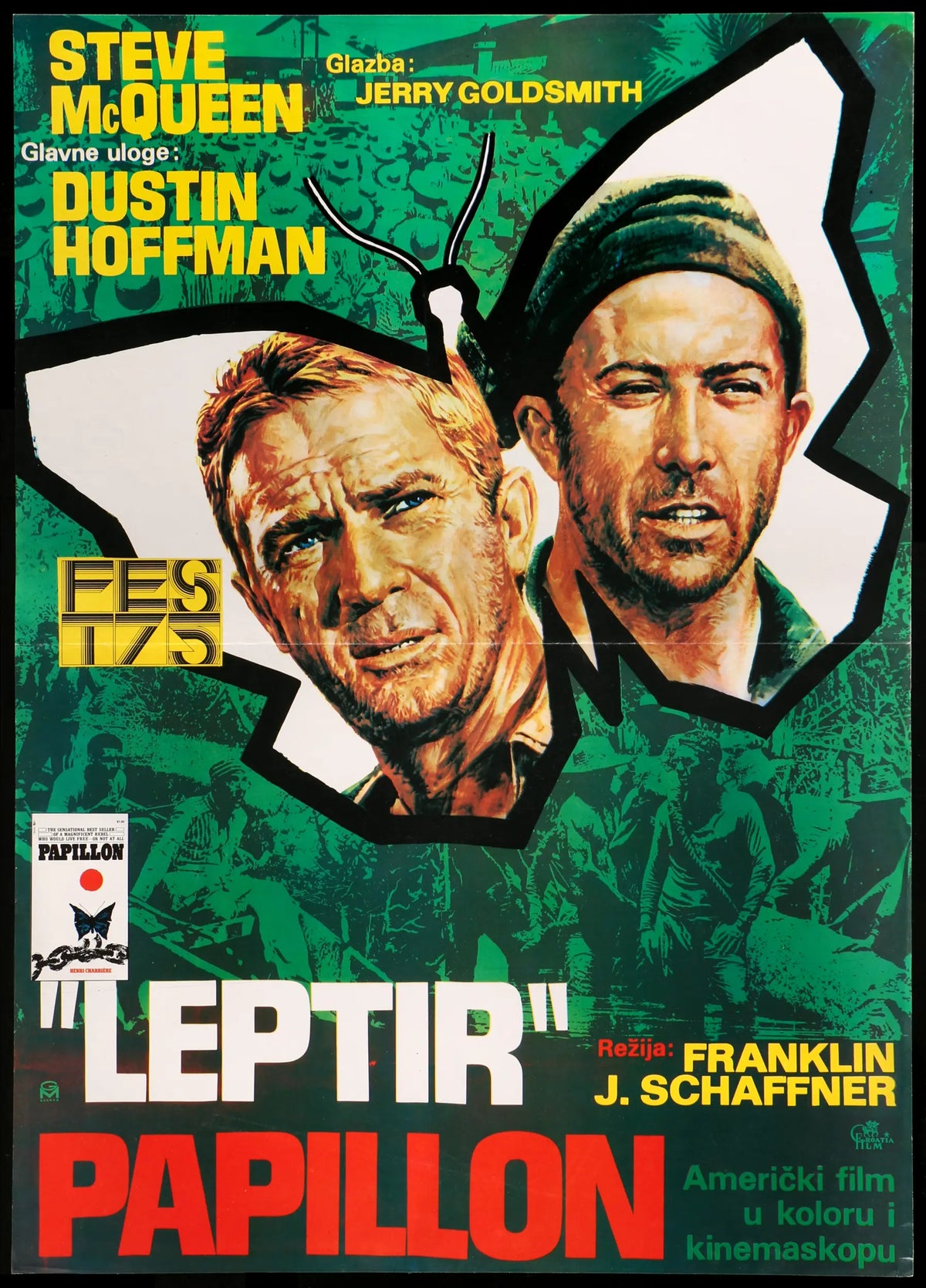 Papillon (1973) original movie poster for sale at Original Film Art - Vintage Movie Posters
