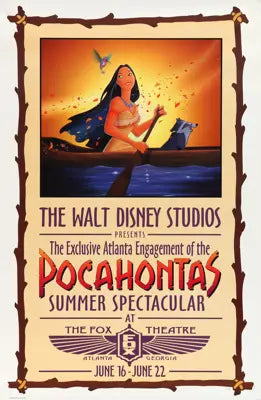 Pocahontas (1995) original movie poster for sale at Original Film Art