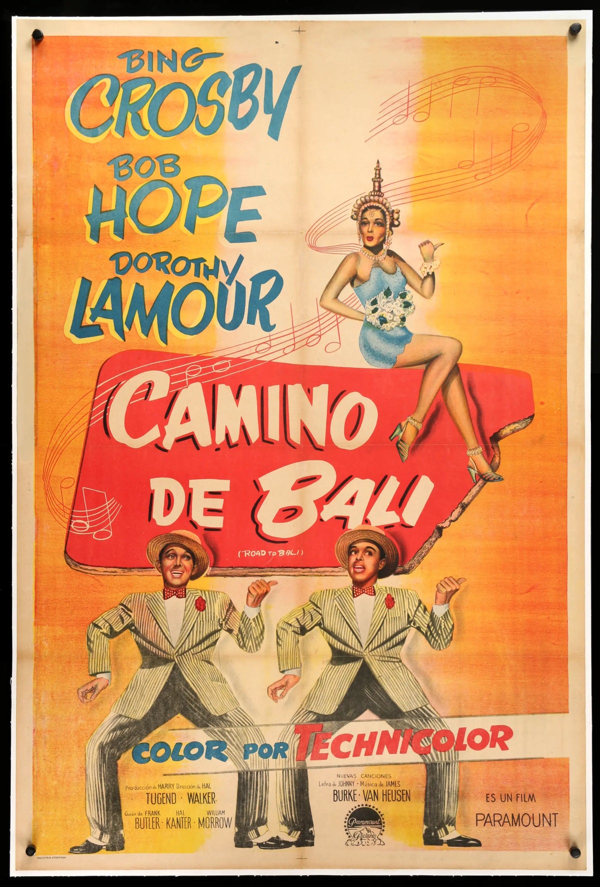 Road to Bali (1952) original movie poster for sale at Original Film Art - Vintage Movie Posters