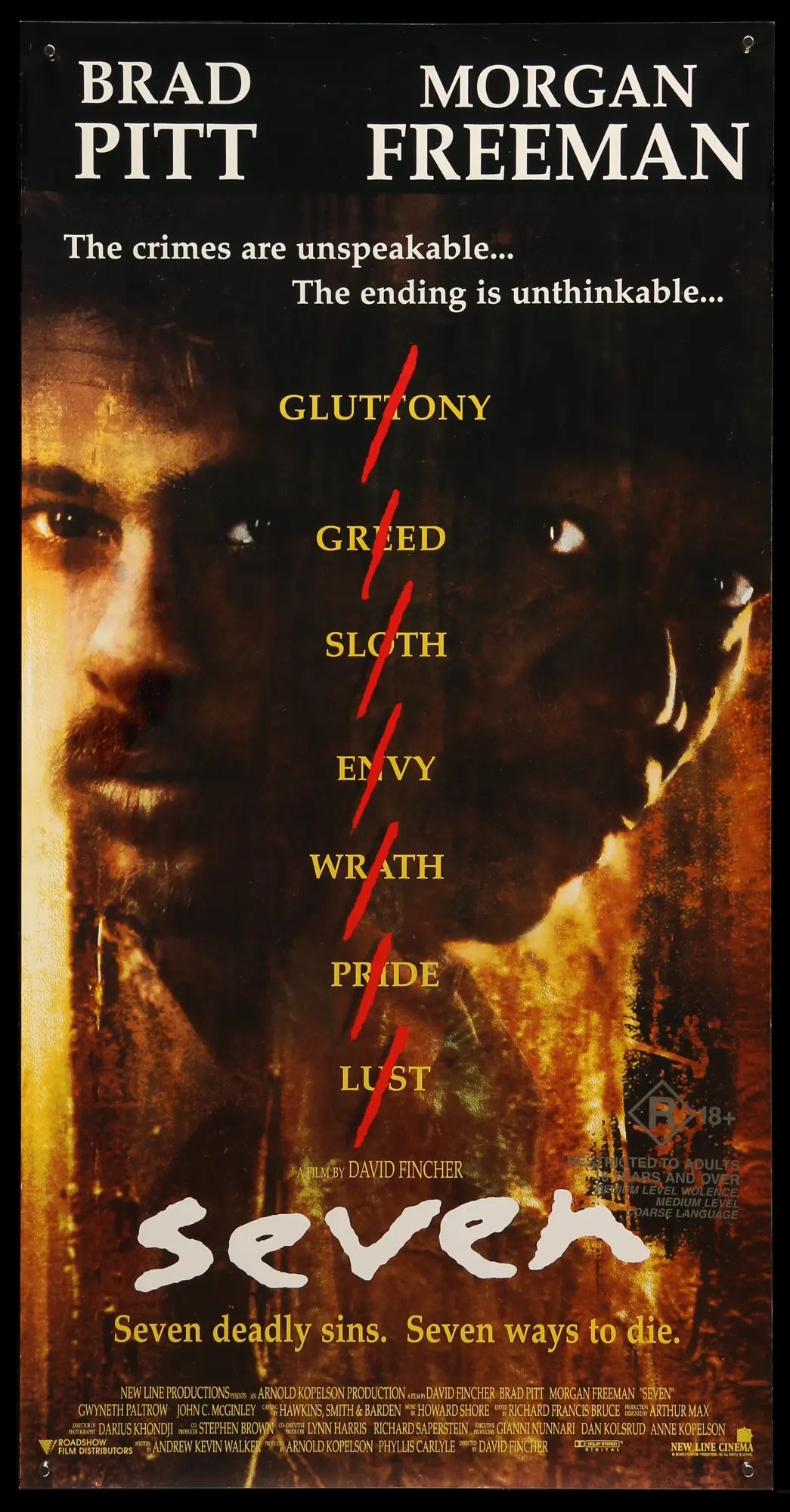 Seven (1995) original movie poster for sale at Original Film Art - Vintage Movie Posters