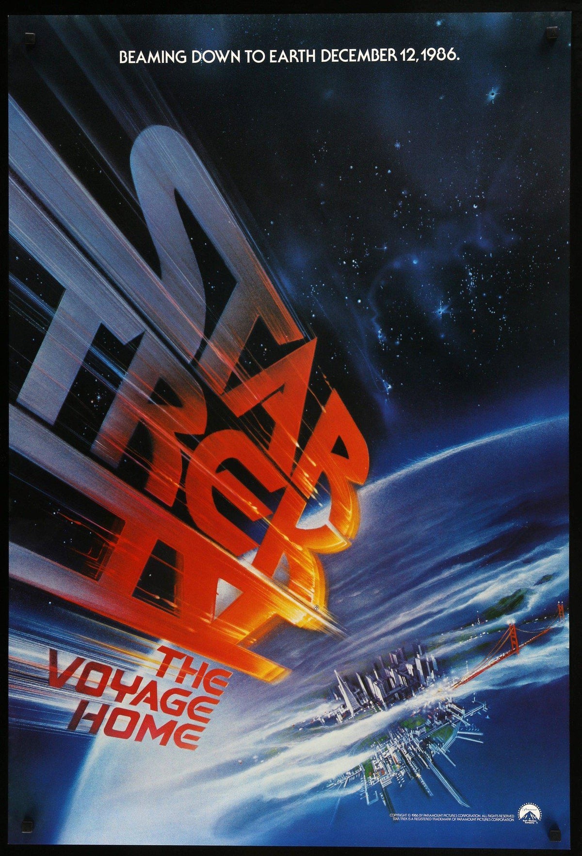 Star Trek IV: The Voyage Home (1986) original movie poster for sale at Original Film Art