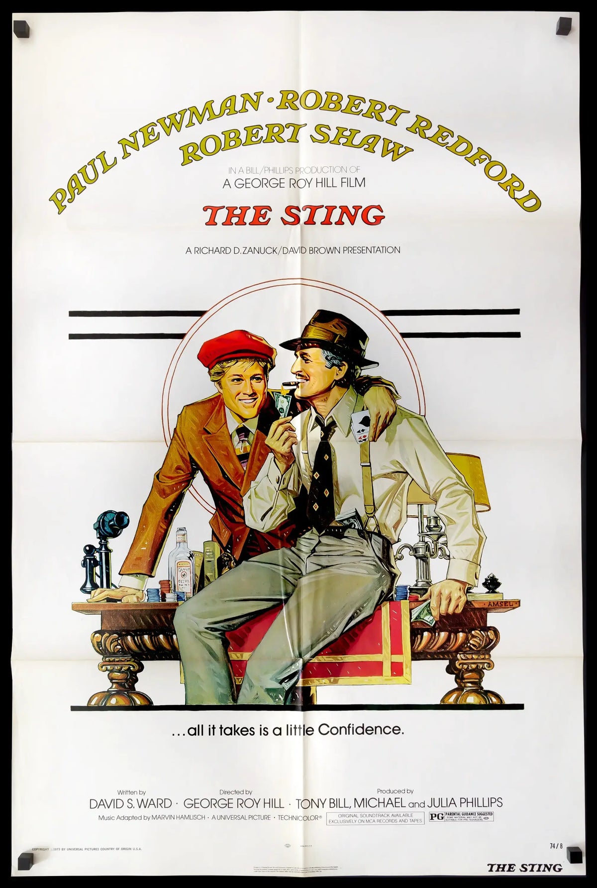 Sting (1973) original movie poster for sale at Original Film Art - Vintage Movie Posters