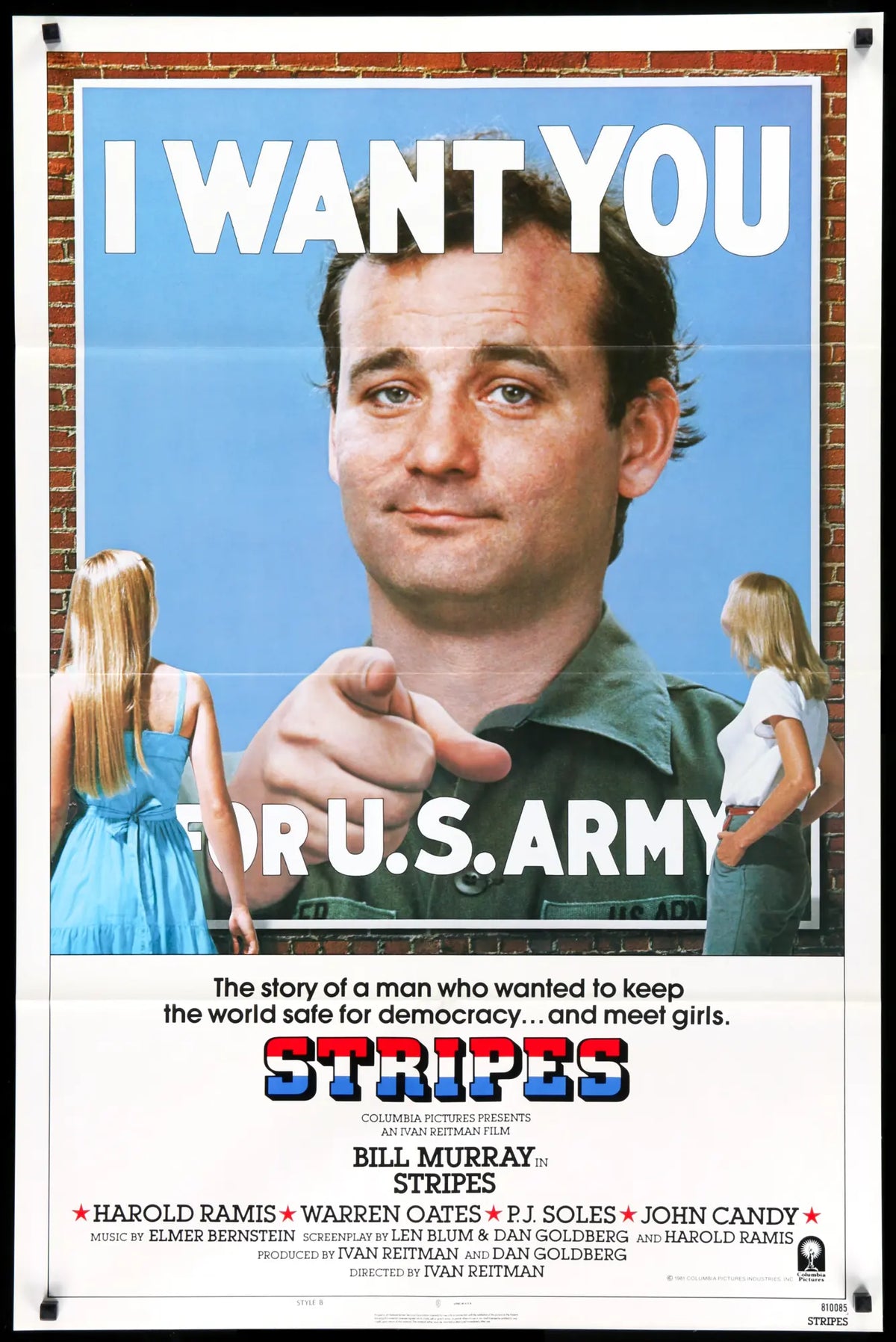 Stripes (1981) original movie poster for sale at Original Film Art - Vintage Movie Posters