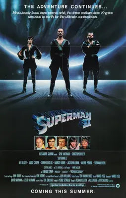 Superman II (1980) original movie poster for sale at Original Film Art - Vintage Movie Posters