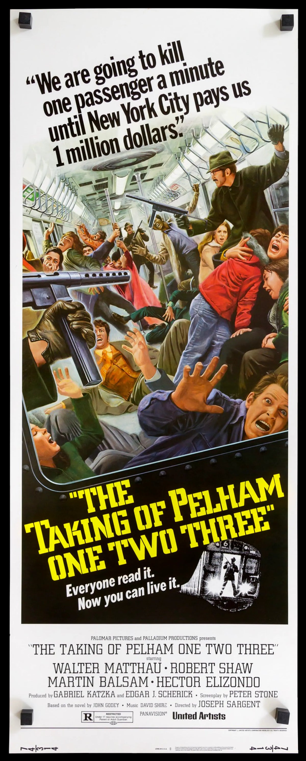 Taking of Pelham One Two Three (1974) original movie poster for sale at Original Film Art - Vintage Movie Posters