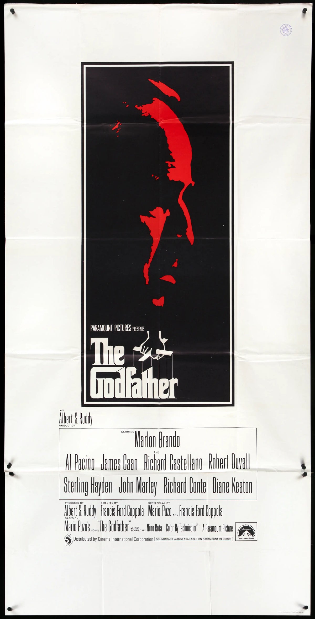 Godfather (1972) original movie poster for sale at Original Film Art - Vintage Movie Posters