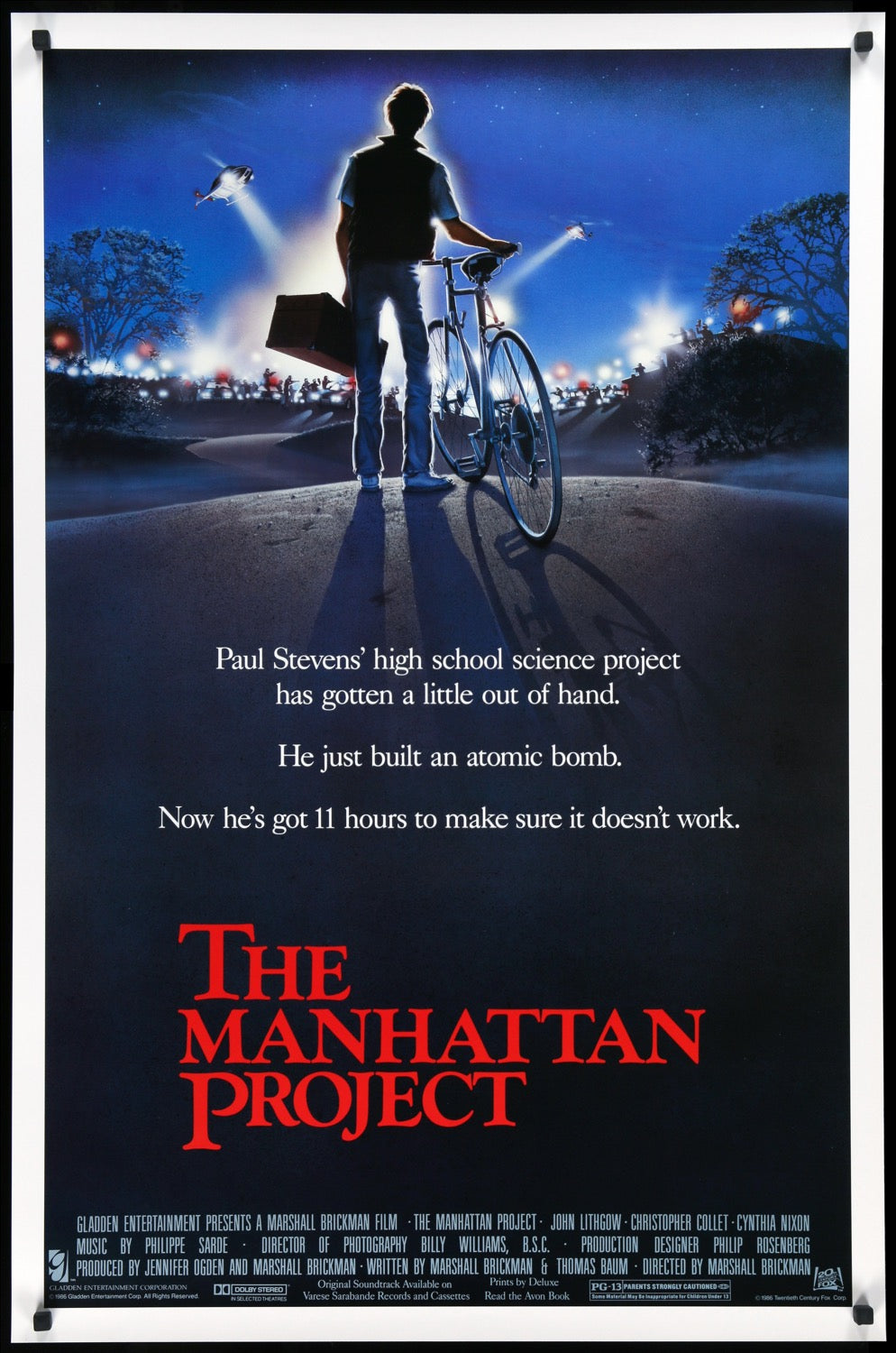 Manhattan Project (1986) original movie poster for sale at Original Film Art - Vintage Movie Posters