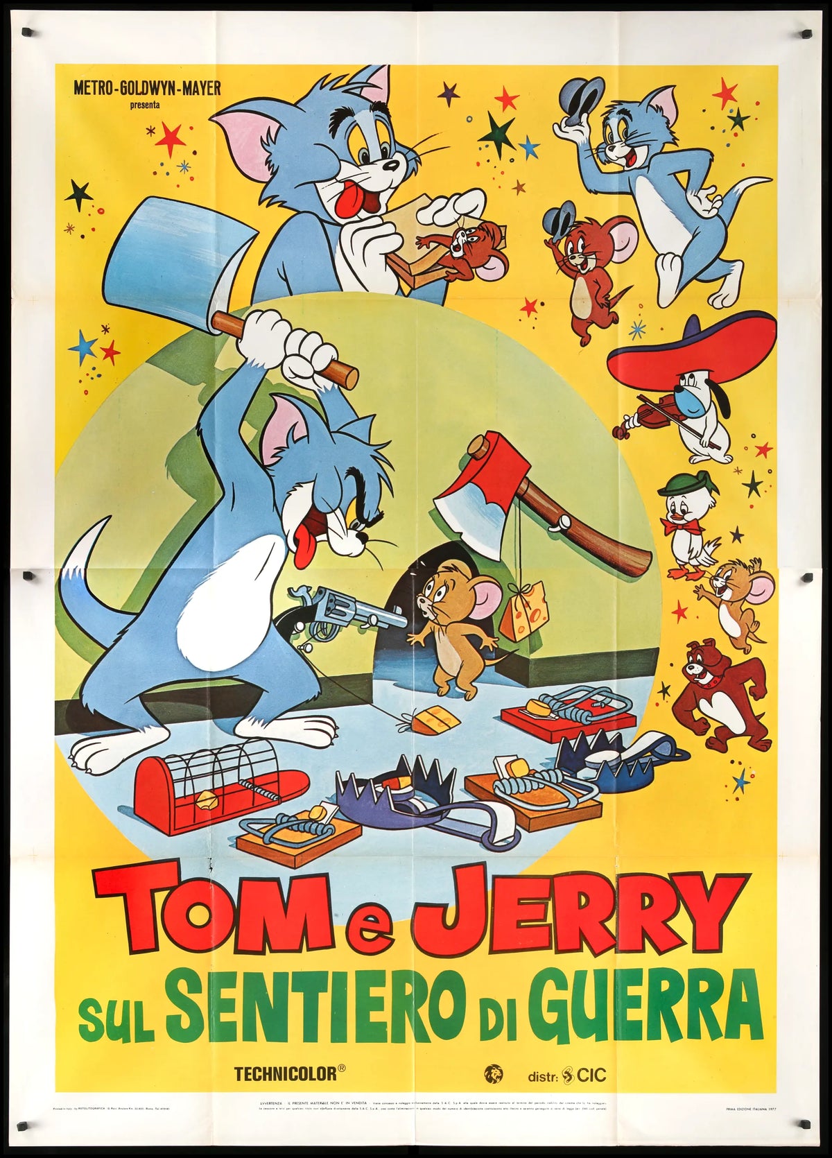 Tom e Jerry Sul Sentiero Di Guerra (1961) original movie poster for sale at Original Film Art