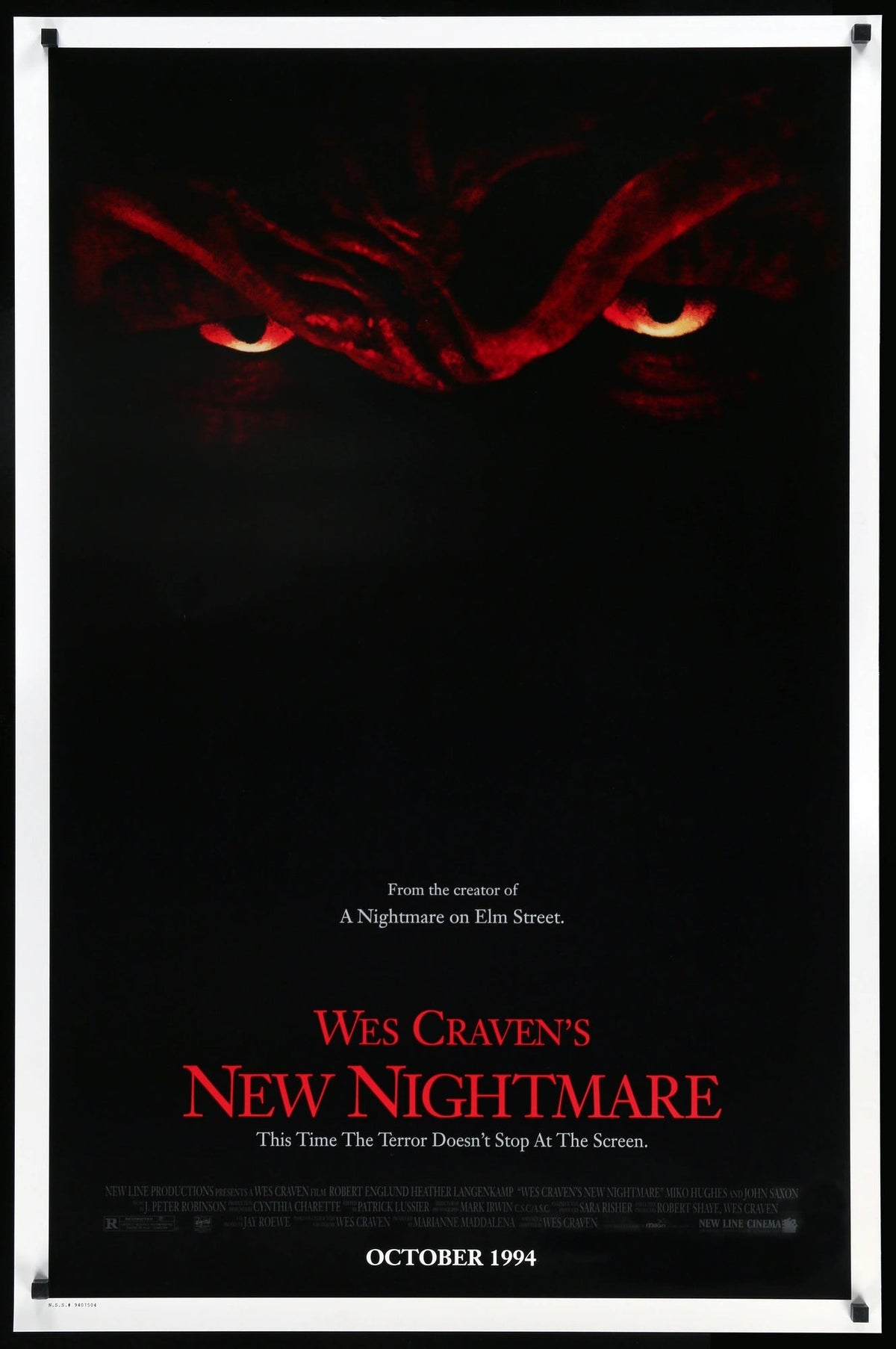 Wes Craven&#39;s New Nightmare (1994) original movie poster for sale at Original Film Art - Vintage Movie Posters