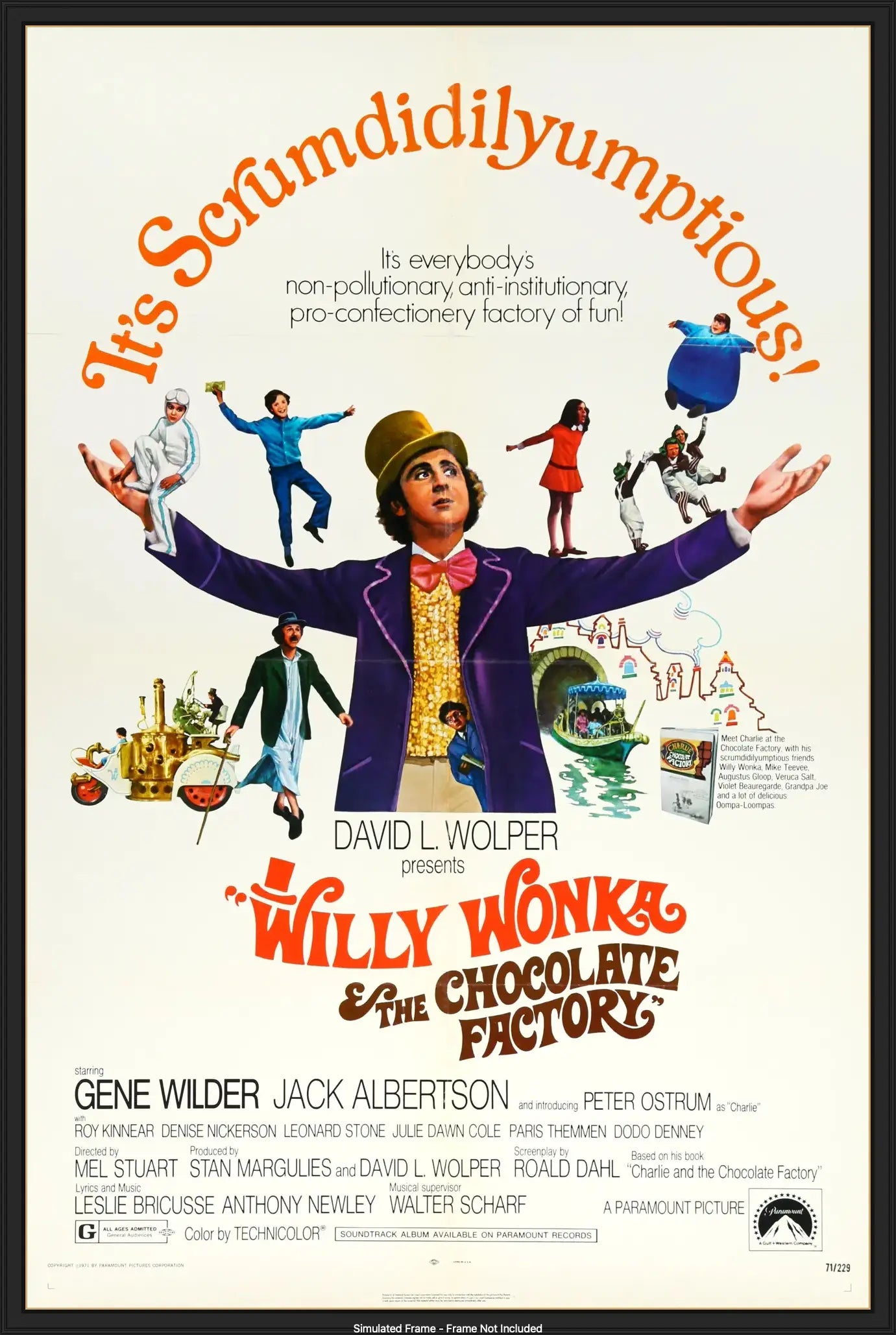 Willy Wonka The Chocolate Factory 1971 One Sheet Movie Poster willy-wonka-the-chocolate-factory-1971-one-sheet-movie-poster