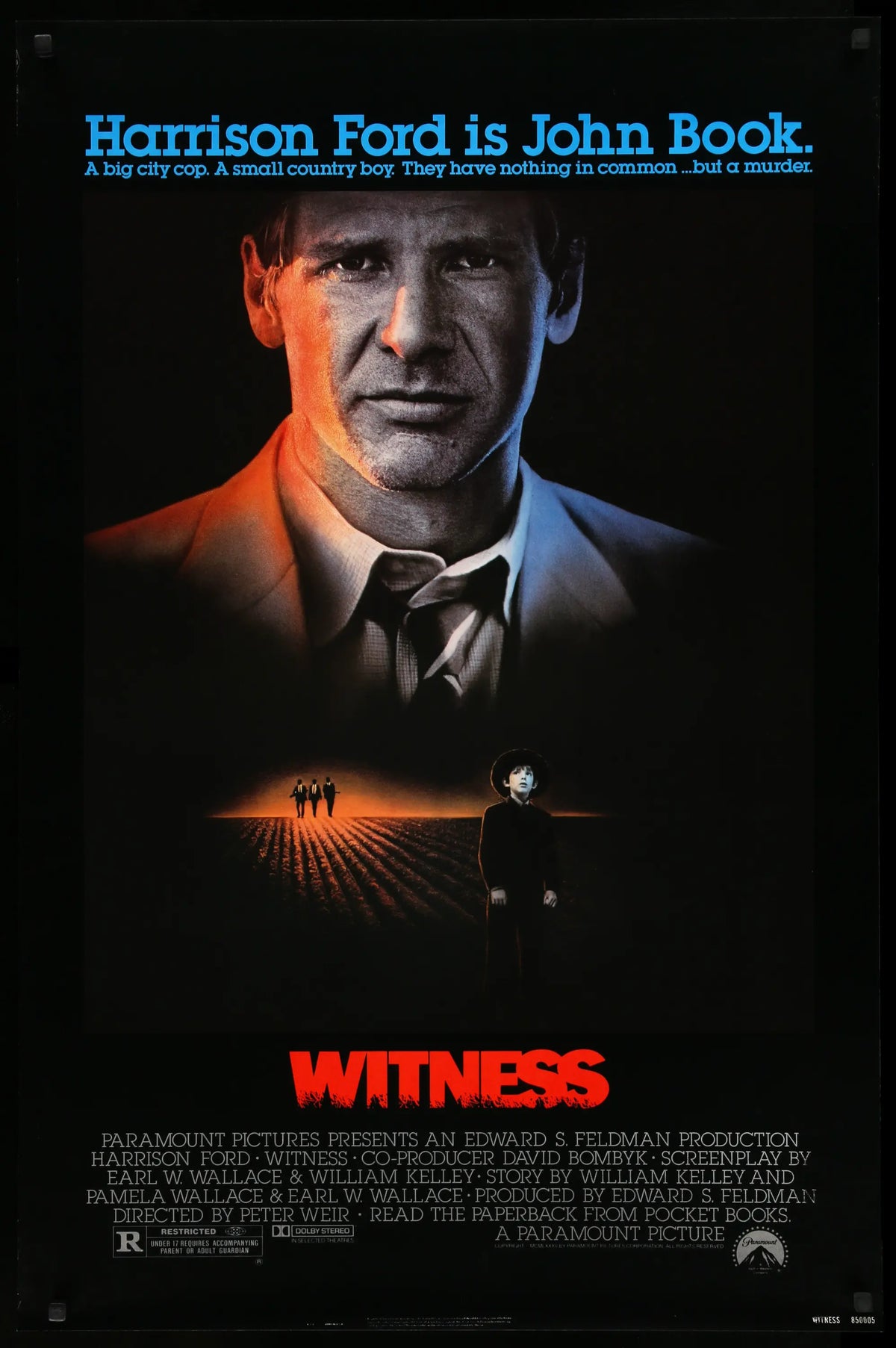 Witness (1985) original movie poster for sale at Original Film Art - Vintage Movie Posters