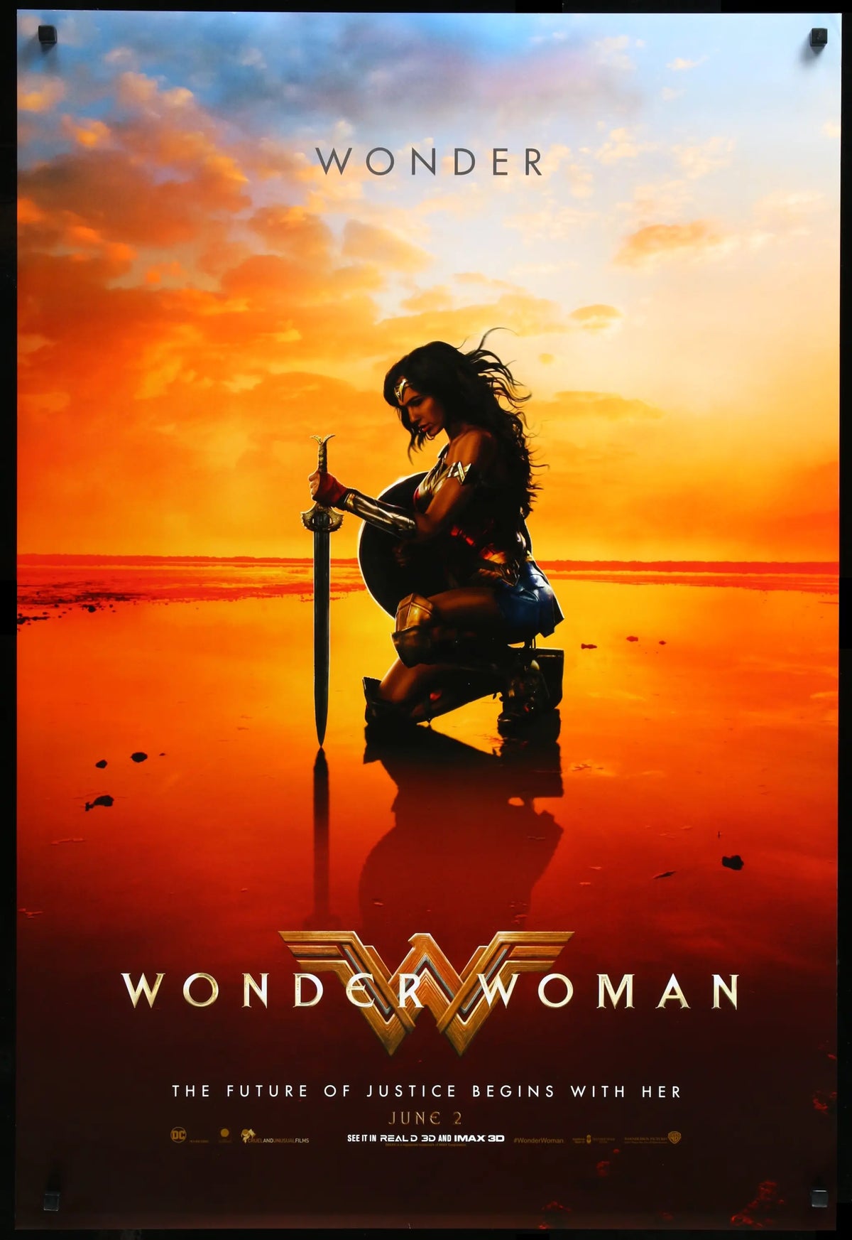 Wonder Woman (2017) original movie poster for sale at Original Film Art - Vintage Movie Posters