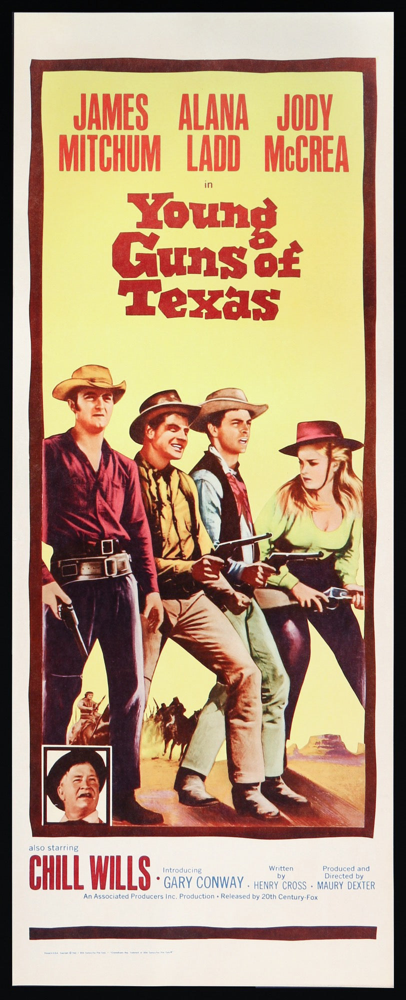 Young Guns of Texas (1963) original movie poster for sale at Original Film Art - Vintage Movie Posters