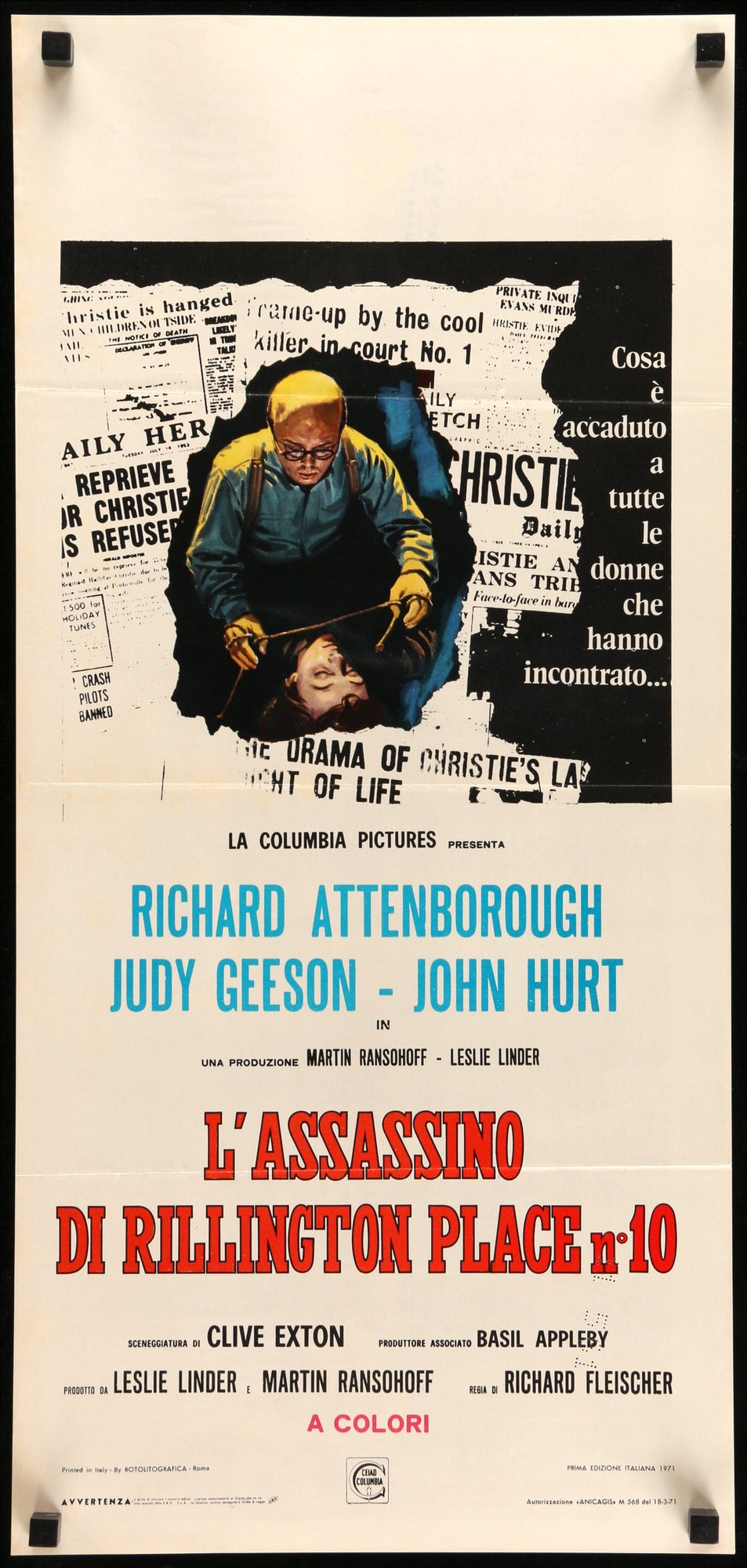 10 Rillington Place (1971) original movie poster for sale at Original Film Art - Vintage Movie Posters
