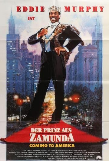 Coming to America (1988) original movie poster for sale at Original Film Art - Vintage Movie Posters