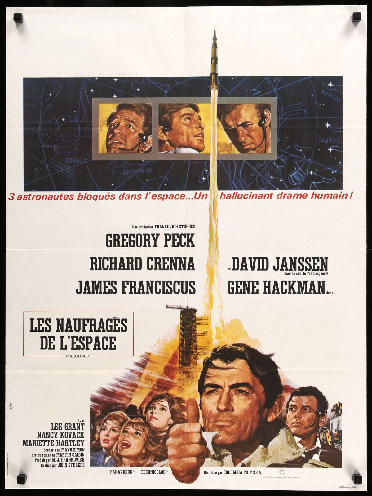 Marooned (1969) original movie poster for sale at Original Film Art