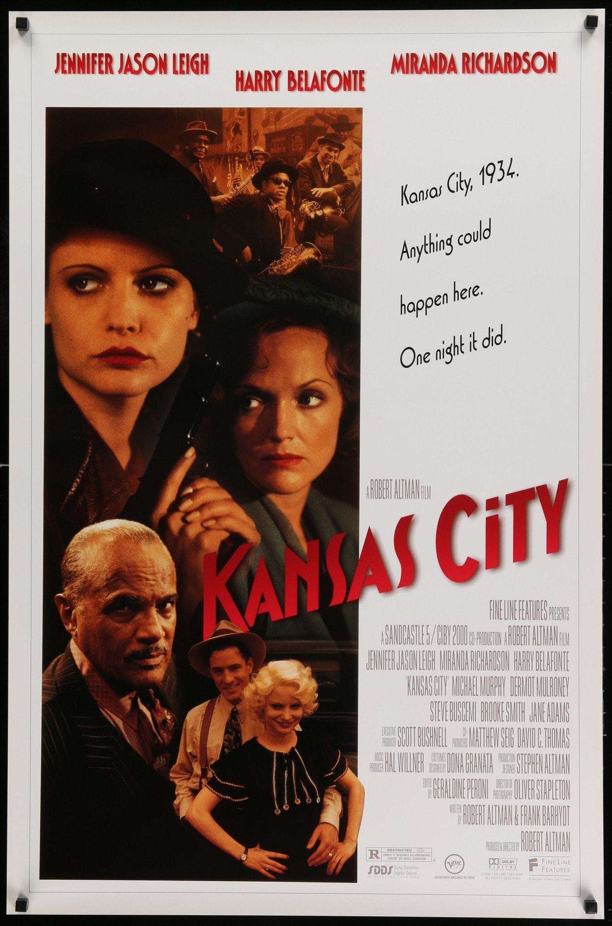 Kansas City (1996) original movie poster for sale at Original Film Art