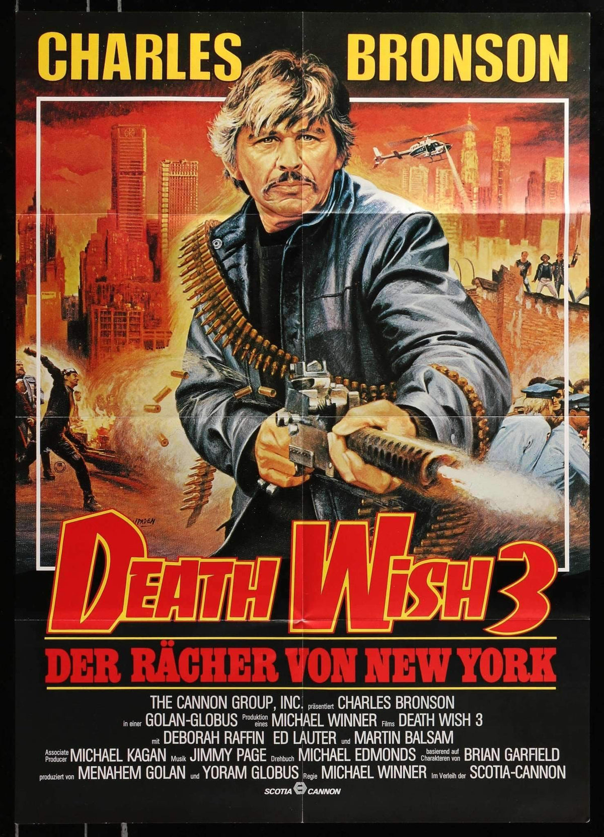 Death Wish 3 (1985) original movie poster for sale at Original Film Art - Vintage Movie Posters