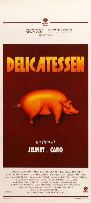 Delicatessen (1991) original movie poster for sale at Original Film Art - Vintage Movie Posters