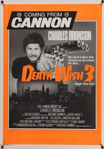 Death Wish 3 (1985) original movie poster for sale at Original Film Art - Vintage Movie Posters