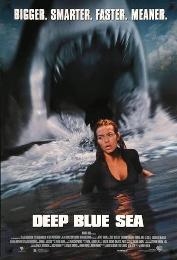 Deep Blue Sea (1999) original movie poster for sale at Original Film Art - Vintage Movie Posters