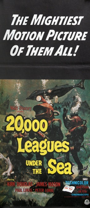 20,000 Leagues Under The Sea (1955) original movie poster for sale at Original Film Art - Vintage Movie Posters