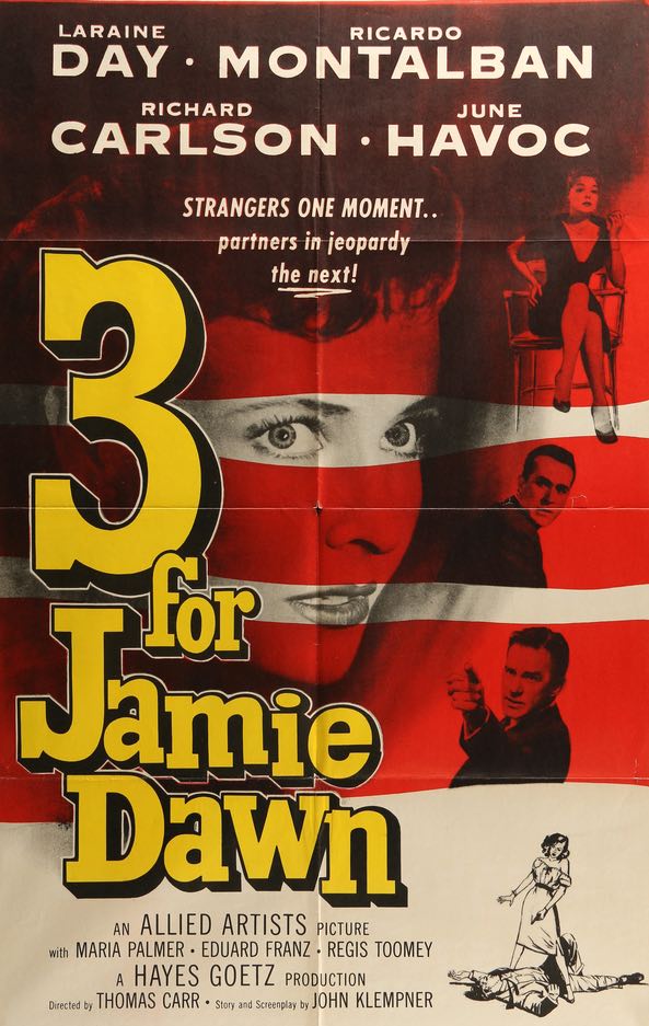 Three For Jamie Dawn (1956) original movie poster for sale at Original Film Art - Vintage Movie Posters