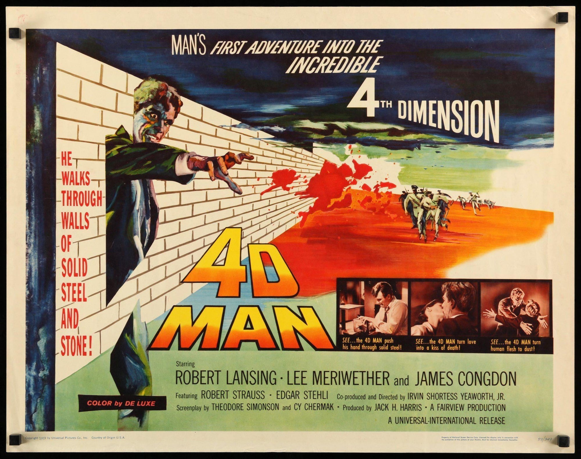 4D Man (1959) original movie poster for sale at Original Film Art