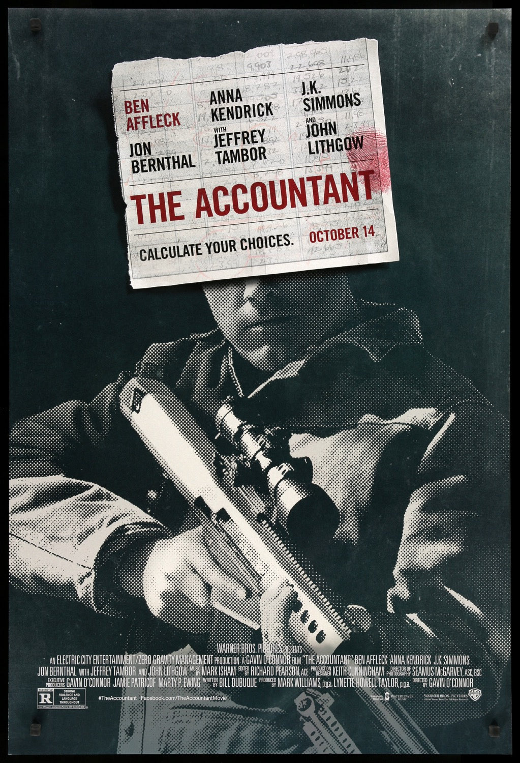 Accountant (2016) original movie poster for sale at Original Film Art
